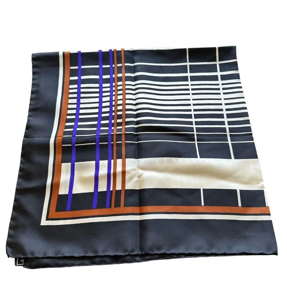 VTG Pierre Balmain Paris Silk Scarf Hand Rolled Edge 30